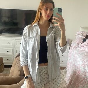 Madewell Gray Button Down Shirt